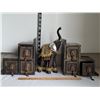 Image 1 : Buddah book ends with 6 drawers & an elephant