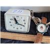 Image 1 : Vintage Timex clock. (working) Tasmanian Devil watch on a leather strap.