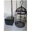 Image 8 : Fold out travel jewelry holder with costume jewelry + cage chain holder.