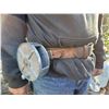 Image 3 : 2 Ideal tie wire reels on heavy leather belt.