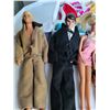 Image 4 : Lot of Barbie dolls, case, tote of clothes and accessories.