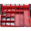 Image 3 : 4 metal screw and parts storage boxes with handles.