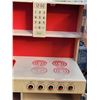 Image 3 : Lakeshore Wood Play Kitchen. 4 magnetic doors, sink, oven. 44”H X50”W X 15”D