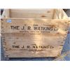 Image 2 : Primitive handmade Watkins storage box. Metal wheels, JR  Watkins Co. 25 3/4”H X 25 1/2”W X 18”D