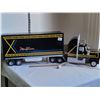 Image 1 : Handmade Semi truck. Light in cab & trailer. Front on/off switch. 33” total length, 11” high