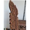 Image 8 : Vintage, rare & unique. India made coffee/tea foldable table base. Ornate carved wood, 6 legs, folds