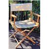 Image 1 : Vintage wood & canvas folding (director style) chair.