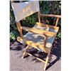 Image 2 : Vintage wood & canvas folding (director style) chair.