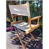 Image 4 : Vintage wood & canvas folding (director style) chair.
