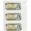 Image 1 : Lot of 3 Consecutive Serial Number 1973 $1 notes. Crow-Bouey signatures. BCT Prefix. BC-46b. Gem Unc