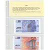 Image 1 : Lot of 5 one-sided Specimen Euro notes: 20 Euro, 50 Euro, 100 Euro. 200 Euro and 500 Euro.