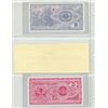 Image 2 : Macedonia. Lot of 2 notes: 1992 10 Denar P-1 and 1992 25 Denar P-2. The first notes issued by this n