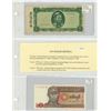Image 1 : Myanmar. Lot of 2 notes, one under the old name Burma, the other from Myanmar. Burma 1965 5 Kyats P5
