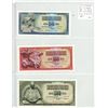 Image 1 : Lot of 3 Yugoslavia notes. 1981 50 Dinara, 1986 100 Dinara, 1981 500 Dinara. P-83, P-80, P-84. Unc.