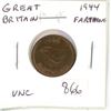 Image 1 : Great Britain. 1944 World War II Farthing. Unc.