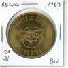 Image 1 : Regina. 1969 Buffalo Buck Trade Dollar depicting Pemmican Pete. BU.