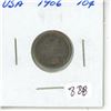Image 1 : U.S. 1906 Barber Silver Dime. Good.