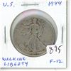 Image 1 : U.S. 1944 Walking Liberty Silver Half Dollar. Philadelphia Mint. F-12.