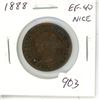 Image 1 : 1888 Victorian Large Cent. EF-40.