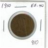 Image 1 : 1910 Edward VII Large Cent. The last issue of King Edward VII. EF-40.