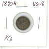 Image 1 : 1890H Victorian Silver 5 Cents. Heaton Mint. VG-8.
