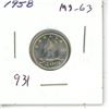 Image 1 : 1958 Silver 10 Cents. MS-63.