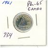 Image 1 : 1961 Silver 10 Cents. Proof Like-65 Cameo.