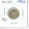 Image 1 : 1962 Silver 10 Cents. MS-63.