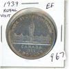 Image 1 : 1939 Royal Visit Silver Dollar. Canada’s second Commemorative Silver Dollar. EF-40.