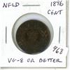 Image 1 : Newfoundland. 1896 Large Cent. Mintage of 200,000. VG-8 or better.