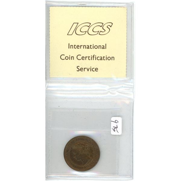 Canada. 1888 Victorian Large Cent. ICCS certified and graded EF-40 Cleaned.