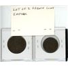 Image 2 : Lot of 2 French coins of Emperor Napoleon III. 1854D 5 Centimes and 1854D 10 Centimes. Both Good.