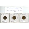 Lot of 3 Newfoundland Small Cents issued during World War II. 1941c, 1942, 1943c. All VF-30.