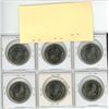 Image 2 : Lot of 6 NHL Hockey Greats Coins including Jarome iginla, Theoren Fleury, Sergei Fedorov, Alexander 