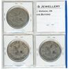 Image 2 : Lot of 3 1968 Regina Trade Dollars. Large Date Magnetic; Small Date Magnetic; Small Date Non-Magneti