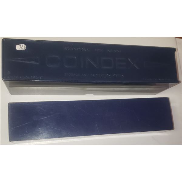 COINDEX (International Coin Indexing) Storage and Protection System hard plastic case for housing 2X