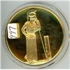 Parthenon. From the Ancient Greece Medals Series. A beautiful gold-plated bronze medal measuring 50m
