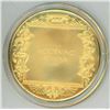 Image 2 : Parthenon. From the Ancient Greece Medals Series. A beautiful gold-plated bronze medal measuring 50m