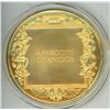 Image 2 : Aphrodite of Knidos. From the Ancient Greece Medals Series. A beautiful gold-plated bronze medal mea