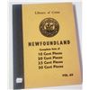 Image 1 : 1959 Library of Coins: Newfoundland. Volume 69 Album includes room for Newfoundland 10 cents, 20 cen