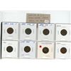 Image 1 : Lot of 8 U.S. Indian Head Cents from 1883 to 1907. Various grades.