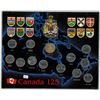 Image 1 : Canada 125 Collection. Complete collection of 12 1992 provincial & territorial 25 cents that mark th