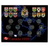 Image 1 : 1999 Canada 25 cents. Complete set of 12 Canadian 25 cents, one for each month of the year. All Unc.
