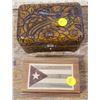 Image 1 : Hand carved trinket box, Wooden Cuban Flag trincket box