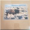 Image 2 : Framed picture of Bison 10"x12"