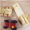 Image 6 : Hand made wooden semi truck and trailer and tractor