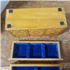Image 4 : 8.5" two drawer carved wooden jewlery/watch Box