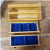 Image 5 : 8.5" two drawer carved wooden jewlery/watch Box