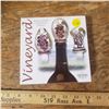 Image 1 : 3 Crystal Wine Stoppers hand painted NOS new old stock