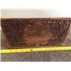 Image 2 : Vintage carved wood letter holder. Heavy